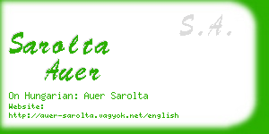 sarolta auer business card